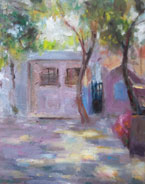 A landscape in impressionistic style