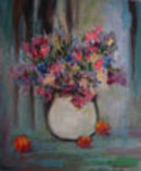 Inspiration, an oil on canvas, twenty by twenty-four inches