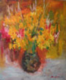 Sunshine, an oil on canvas, twenty by twenty-four inches
