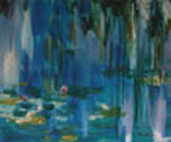 Willow Tree, an oil on canvas, twenty by twenty-four inches